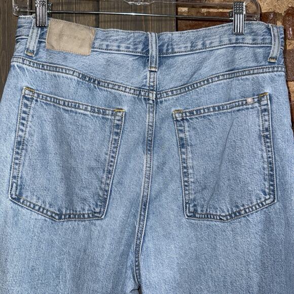 Everlane The Baggy OG Jean Womens 30x30 Light Wash High Rise Wide Leg EUC - Picture 5 of 14